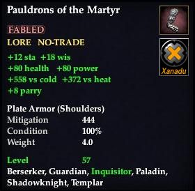 Pauldrons of the Martyr