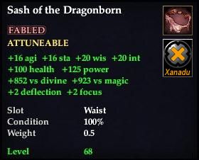 Sash of the Dragonborn