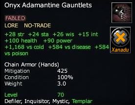 Onyx Adamantine Gauntlets