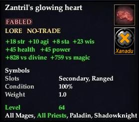 Zantrils Glowing Heart