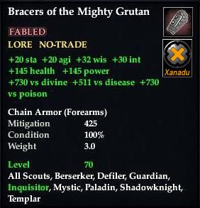 Bracers of the Mighty Grutan