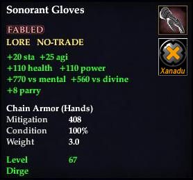Sonorant Gloves