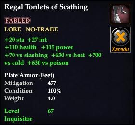 Regal Tonlets of Scathing