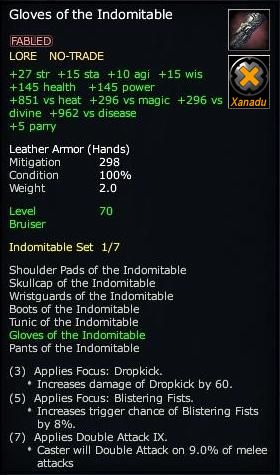 Gloves of the Indomitable