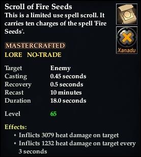 Scroll of Fire Seeds