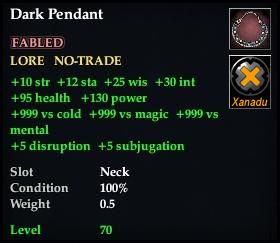 Dark Pendant