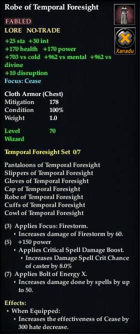 Robe of Temporal Foresight