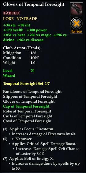 Gloves of Temporal Foresight