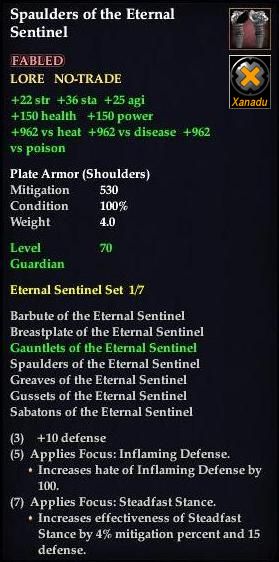 Shoulders of the Eternal Sentinel