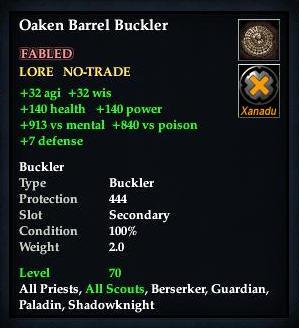 Oaken Barrel Buckler