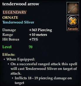 tenderwood arrow