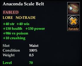Anaconda Scale Belt