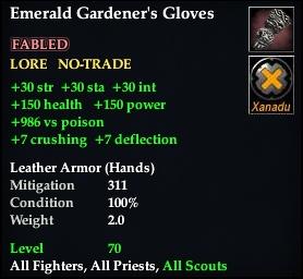 Emerald Gardener's Gloves