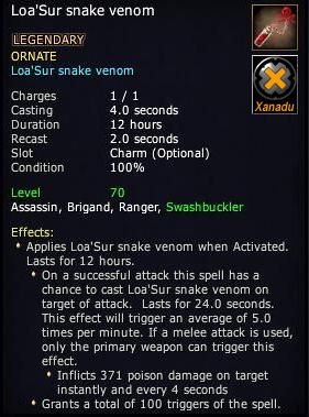 Loa'Sur snake venom