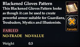 Blackened Gloves Pattern