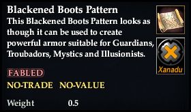 Blackened Boots Pattern