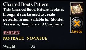 Charred Boots Pattern