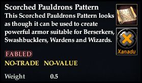 Scorched Pauldrons Pattern