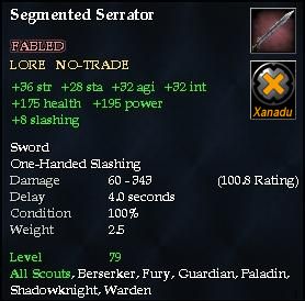 Segmented Serrator