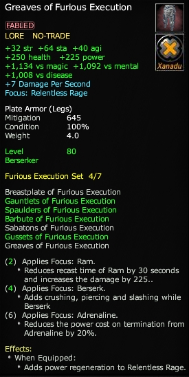 Greaves of Furious Execution
