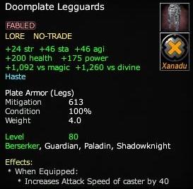Doomplate Legguards