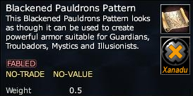 Blackened Pauldrons Pattern