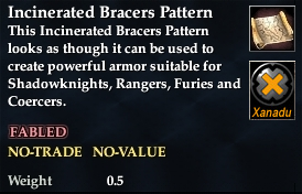 Incinerated Bracers Pattern
