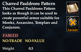 Charred Pauldrons Pattern