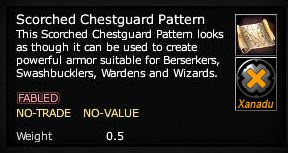 Scorched Chestguard Pattern