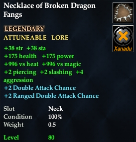 Necklace of Broken Dragon Fangs