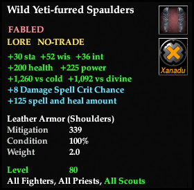 Wild Yeti-furred Spaulders