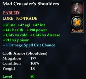 Mad Crusader's Shoulders