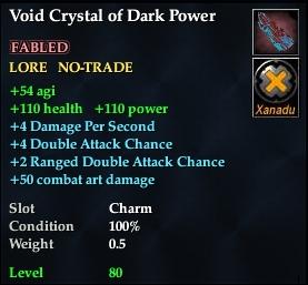 Void Crystal of Dark Power