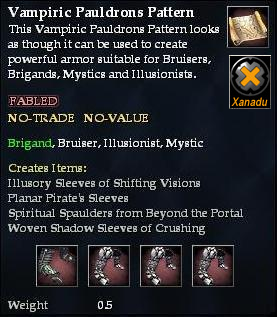 Vampiric Pauldrons Pattern