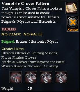 Vampiric Gloves Pattern