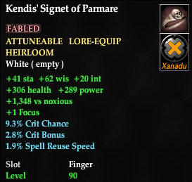 Kendis' Signet of Parmare