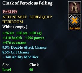 Cloak of Ferocious Felling