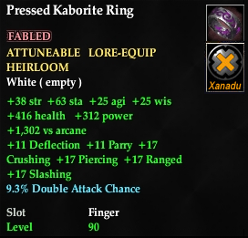 Pressed Kaborite Ring