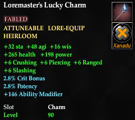 Loremaster's Lucky Charm