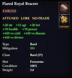 Flared Royal Bracers