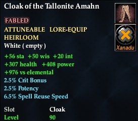 Cloak of the Tallonite Amahn