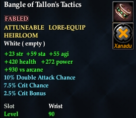 Bangle of Tallon's Tactics