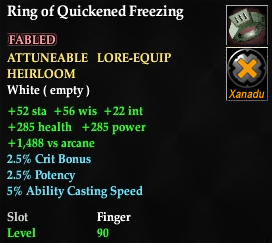 Ring of Quickened Freezing
