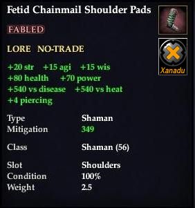 Fetid Chainmail Shoulder Pads