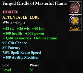 Forged Girdle of Masterful Flame