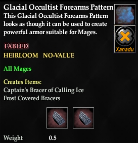 Glacial Occultist Forearms Pattern