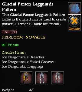 Glacial Parson Legguards Pattern