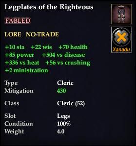 Legplates of the Righteous