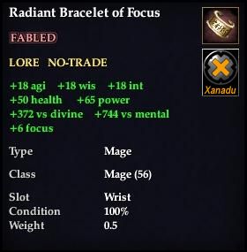 Radiant Bracelet of Focus