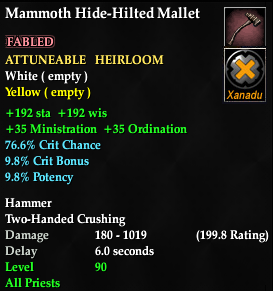 Mammoth Hide-Hilted Mallet